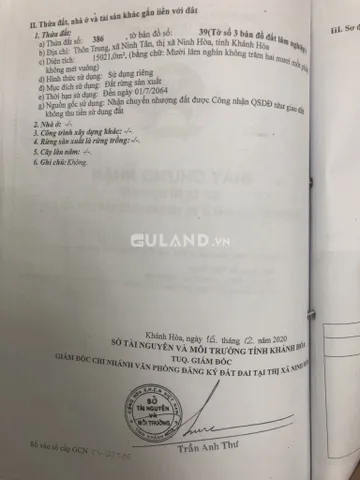 1.3 tỷ dc gần 5 hec triền sơ có núi rừng quy cln thắng