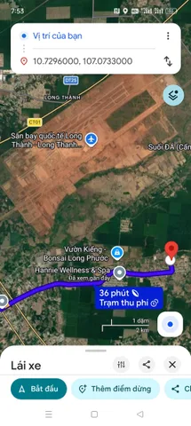 Cần bán hơn 4000m2 , 2 mặt đường cạnh sân bay long thành giá bán 12 ti