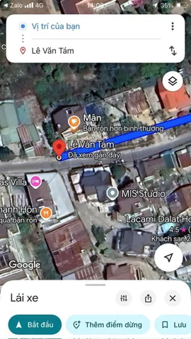 Bán đất đường Lê Văn Tám, Phường Xuân Hương Đà Lạt Lâm Đồng ,Sổ riêng 
Đt 468m²
Giá 2 tỷ 2