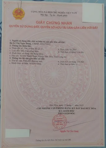 Bán Nhà phố thương mại Mặt tiền D1 Phúc An City, 83.3m2 thổ cư giá 4.5 tỷ tại  Xã Mỹ Hạnh Tây Ninh