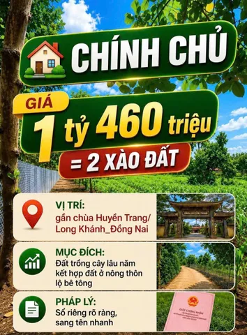 Bán Đất 2000m2 giá 1.46o tỷ tại Xã Xuân Bắc Huyện Xuân Lộc Đồng Nai