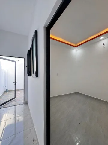 Bán nhà giá rẻ, sổ hồng riêng, 4,5x27 , nhà mới xây, đường xe hơi giá 1ty450 xã Đức Hòa Đông
