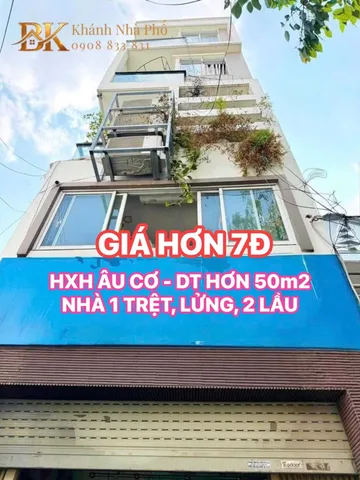 🏠 HXH ÂU CƠ, TÂN PHÚ - NHÀ 1 TRỆT, LỬNG, 2 LẦU - DT HƠN 50m2 - GIÁ HƠN 7Đ💕💕
