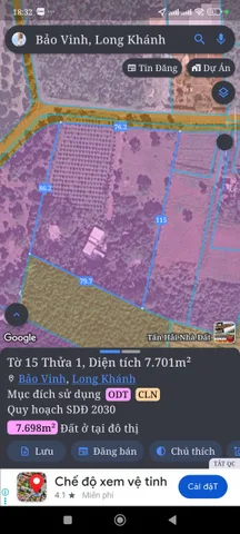 Bán Đất 7700m2 có sẵn 300 m2 thổ cư giá 1.8 tỷ tại Xã Bảo Vinh Thành phố Long Khánh Đồng Nai