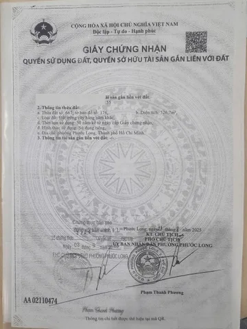 Bán Đất 526m2 có sẵn 500 m2 thổ cư giá 39 tỷ tại Phường Phước Bình Quận 9 TP. Hồ Chí Minh