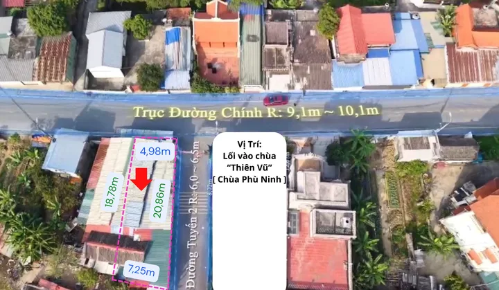 Bán Đất 143.5m2 có sẵn 143.5 m2 thổ cư giá 3.86 tỷ tại - Chọn - Xã Phù Ninh Huyện Thuỷ Nguyên Hải Phòng