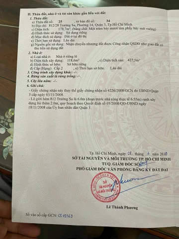 Bán Nhà Hẻm 812/28 Trường Sa, phường 14, quận 3