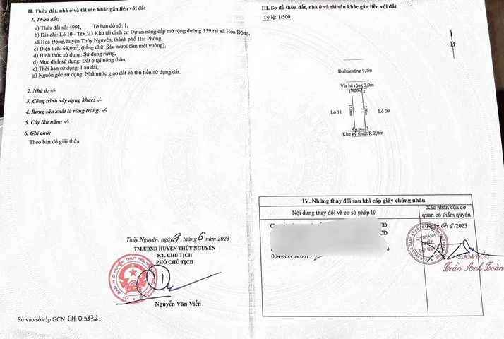 Bán Đất 68m2 tại TĐC Hoa Động  giá 3.08 tỷ .
L/h:076.231.9990 e Thúy