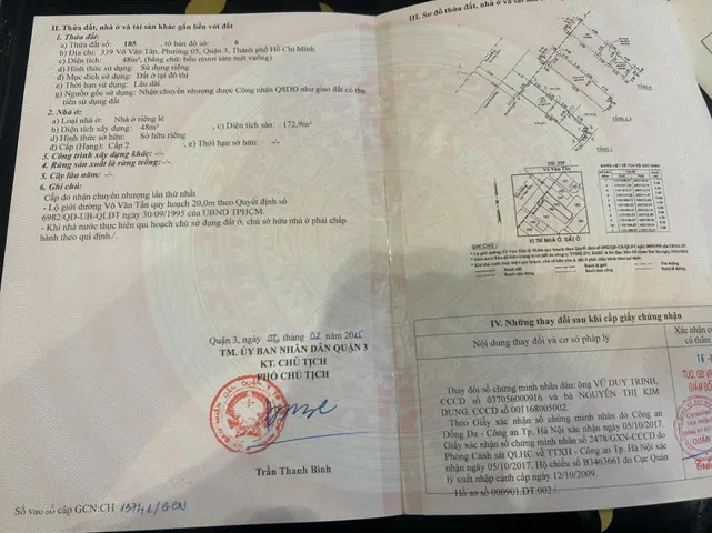Bán Nhà Mặt Tiền 335-337-339 Võ Văn Tần, Phường 5, Quận 3