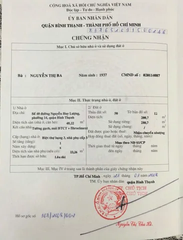 Bán Nhà Mặt Tiền 40 Nguyễn Huy Lượng, P14, Bình Thạnh