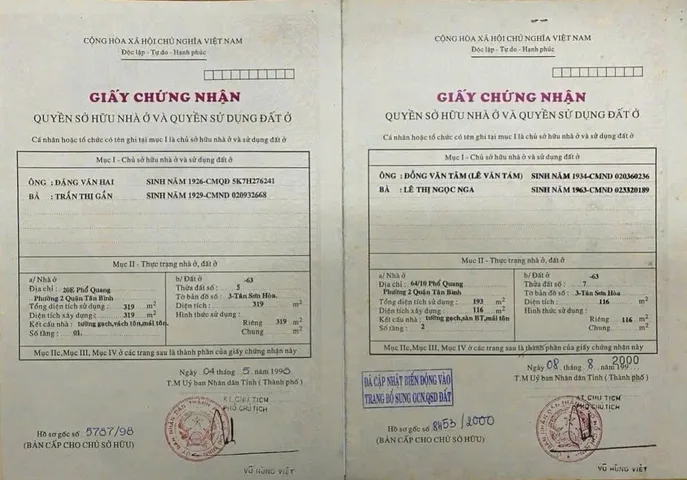 Bán Nhà Mặt Tiền 22-24 Huỳnh Lan Khanh, P2, Tân Bình