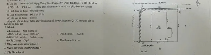 Bán Nhà Hẻm 1073/86 Cách Mạng Tháng 8, Phường 7, Tân Bình