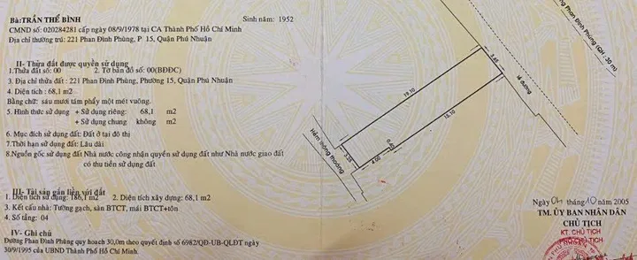 Bán Nhà Mặt Tiền 221 Phan Đình Phùng, P15, Phú Nhuận