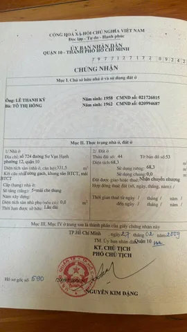 Bán Nhà Mặt Tiền 724 Sư Vạn Hạnh, Phường 12, Quận 10