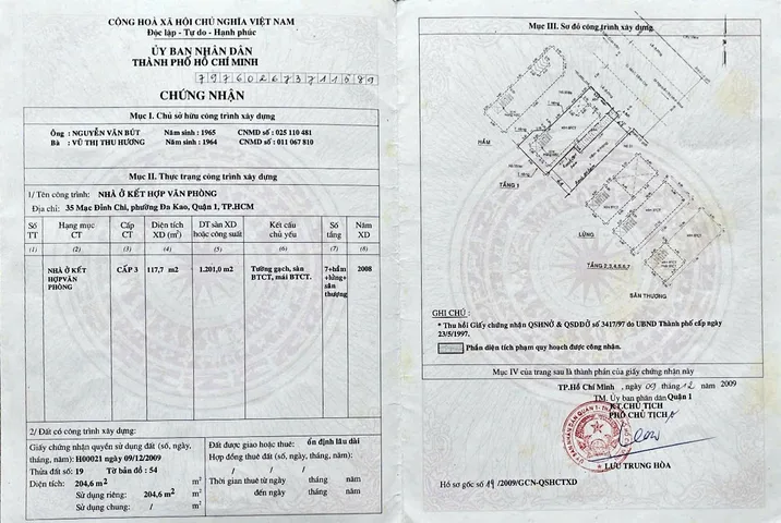 Bán Nhà Mặt Tiền 35 Mạc Đĩnh Chi, P. Đa Kao, Quận 1