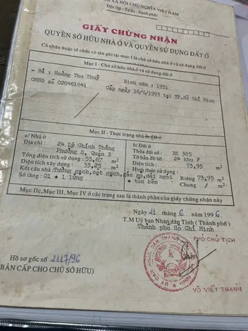 Bán Nhà Mặt Tiền 24 Lý Chính Thắng, Võ Thị Sáu, Quận 3