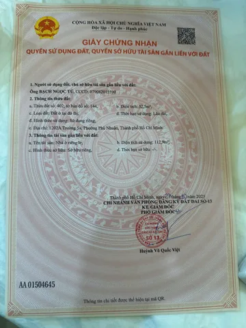 Bán Nhà Mặt Tiền 1202-1202A Trường Sa, P13, Phú Nhuận