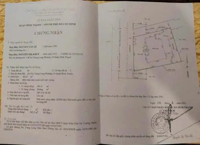 Bán Nhà Mặt Tiền 124 Nơ Trang Long, P14, Bình Thạnh