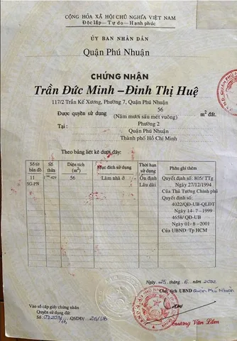 Bán Nhà Mặt Tiền 77 Hoa Lan , Phường 2, Phú Nhuận