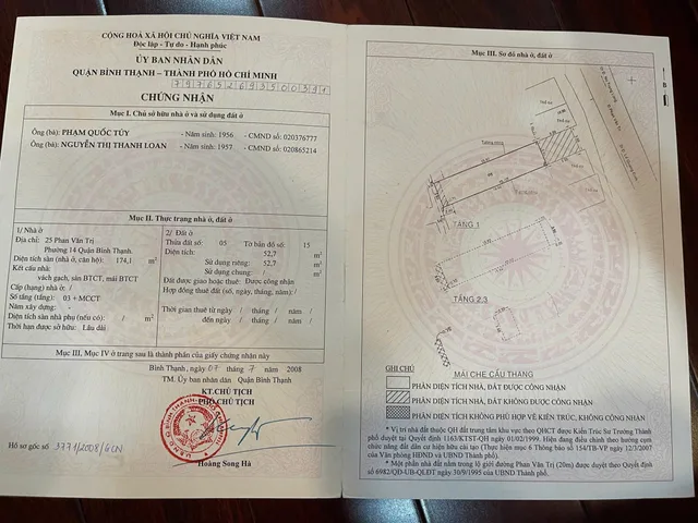 Bán Nhà Mặt Tiền 25 Phan Văn Trị, Phường 14, Quận Bình Thạnh