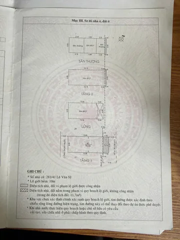 Bán Nhà Hẻm 281/41/1A Lê Văn Sỹ, P1, Tân Bình