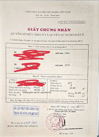 Bán Nhà Hẻm 28/5A Tôn Thất Tùng, P. Bến Thành, Quận 1
