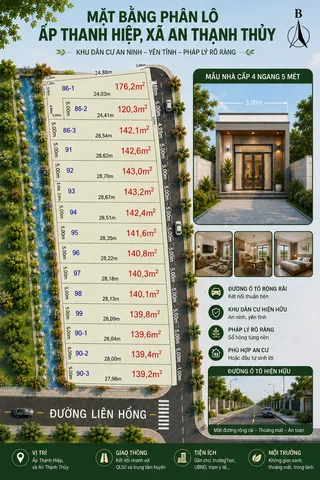 Nền thổ cư An Thạnh Thuỷ 270 triệu đường ô tô 3m sát bên lộ nhựa Liên Hồng