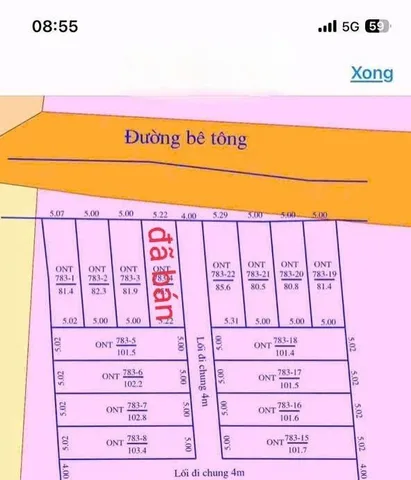 Bán Đất 82m2 có sẵn 82 m2 thổ cư giá 500 triệu tại Xã Suối Tiên Huyện Diên Khánh Khánh Hòa