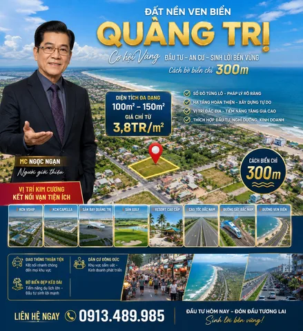 Bán Đất 150m2 có sẵn 150 m2 thổ cư giá 500 triệu tại - Chọn - - Chọn - Xã Nam Cửa Việt Quảng Trị