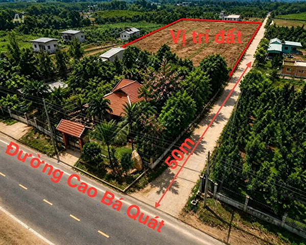 Bán Đất 270m2 có sẵn 60 m2 thổ cư giá 670 triệu tại Đường Cao Bá Quát Thị trấn Chơn Thành Thị xã Chơn Thành Bình Phước