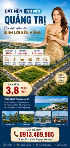 Đất Nền Ven Biển Nam Cửa Việt - Quảng Trị, giá chỉ từ 3,8tr/m2