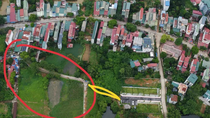 Bán Đất 100m2 có sẵn 100 m2 thổ cư giá 5.8 tỷ tại Xã Phú Cát Huyện Quốc Oai Hà Nội