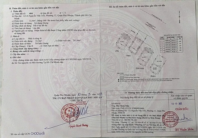 Bán Nhà Mặt Tiền 121A Nguyễn Văn Trỗi, P.11, Q. Phú Nhuận