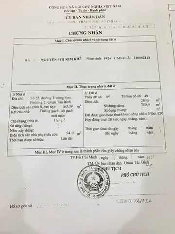 Bán Nhà Mặt Tiền 22 Trường Sơn, Phường 2, Tân Bình