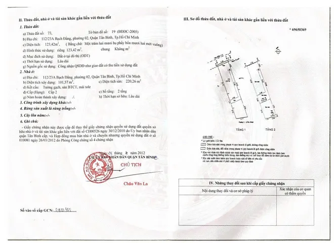 Bán Nhà Hẻm 112/23A Bạch Đằng, P. 2, Q. Tân Bình