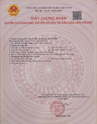 Bán Nhà Mặt Tiền 22A Phó Cơ Điều, P12, Q5