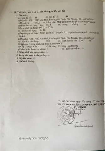 Bán Nhà Hẻm 43R/19 Hồ Văn Huê, P9, Phú Nhuận