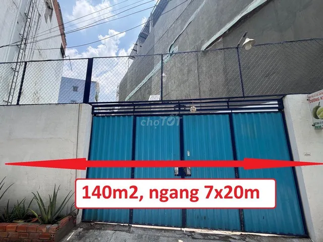 Bán Đất Lý Thường Kiệt, 160m2, ngang 8x20m, hẻm Ô TÔ 6m, full thổ, TL
