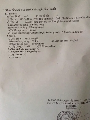Bán Nhà Hẻm 159/10A Hoàng Văn Thụ, P.15, Phú Nhuận
