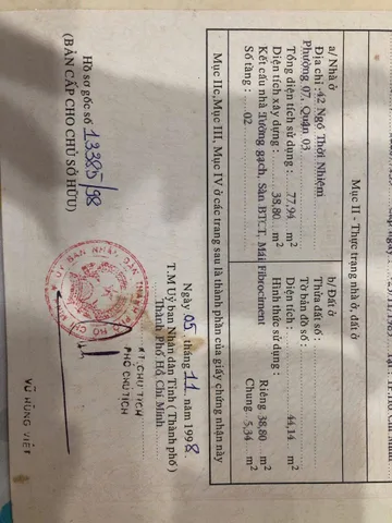 Bán Nhà Mặt Tiền 42 Ngô Thời Nhiệm, P.7, Q.3