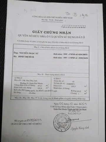 Bán Nhà Mặt Tiền 90 Đào Duy Anh, P.9, Phú Nhuận
