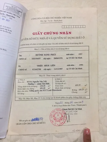 Bán Nhà Hẻm 307/31 Nguyễn Văn Trỗi, P.1, Tân Bình