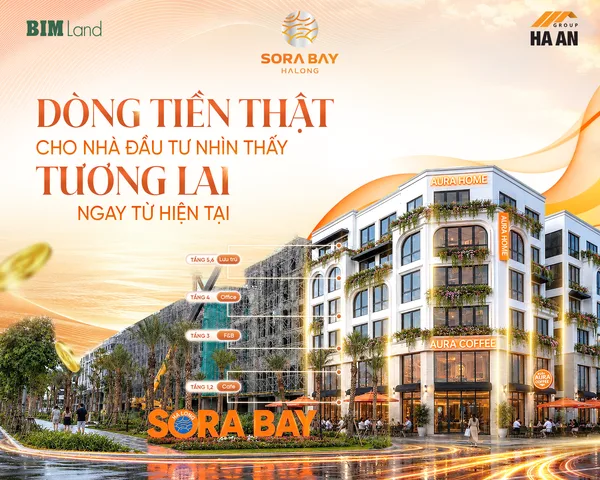 Nhà phố Sora bay Hạ long Vị trí cận biển số lượng hữu hạn đầu tư 1 vốn nhận 3 giá trị