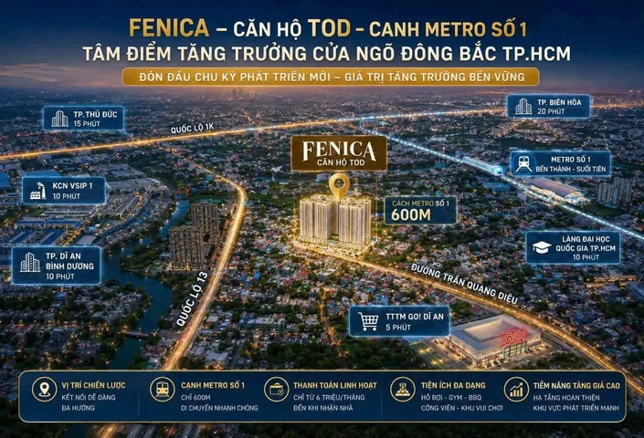 🏡 FENICA – CĂN HỘ CHO NGƯỜI TRẺ, SỐNG GẦN TÂM ĐIỂM PHÁT TRIỂN