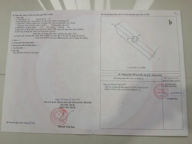 Bán Kho, nhà xưởng 10000m2 có sẵn 300 m2 thổ cư giá 18 tỷ tại - Chọn - Xã An Phước Huyện Long Thành Đồng Nai