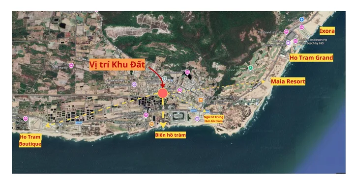 Đất thổ cư 3ty9 Hồ Tràm, cách Biển Hồ Tràm chỉ 500m, sổ sẵn, sát Ngã 4 lớn Trung tâm để đầu tư Dịch Vụ-Tài Chính
