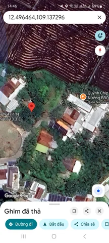 Bán Đất 623m2 có sẵn 623 m2 thổ cư giá 9.5 tỷ tại - Chọn - Phường Ninh Đa Thị xã Ninh Hòa Khánh Hòa