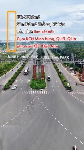 Bán Đất bám KCN Minh Hưng và QL13, QL14