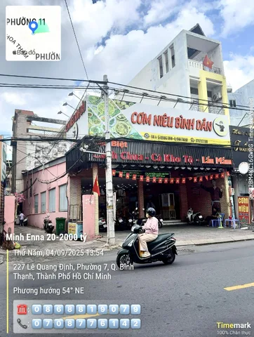 90 Tỷ! Bán Đất Lô Góc 2 Mặt Tiền Lê Quang Định – 247m² Nở Hậu 13.45m Xây Cao Tầng