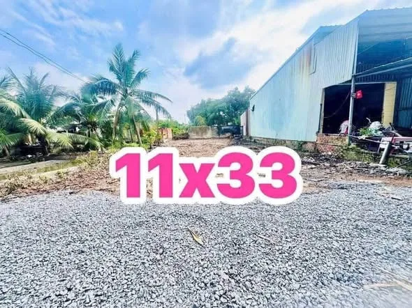 Đất xây trọ 11x33,Thổ cư, sổ sẵn, giá 1ty750, đường ô tô, ngay cổng KCN Tân Đức